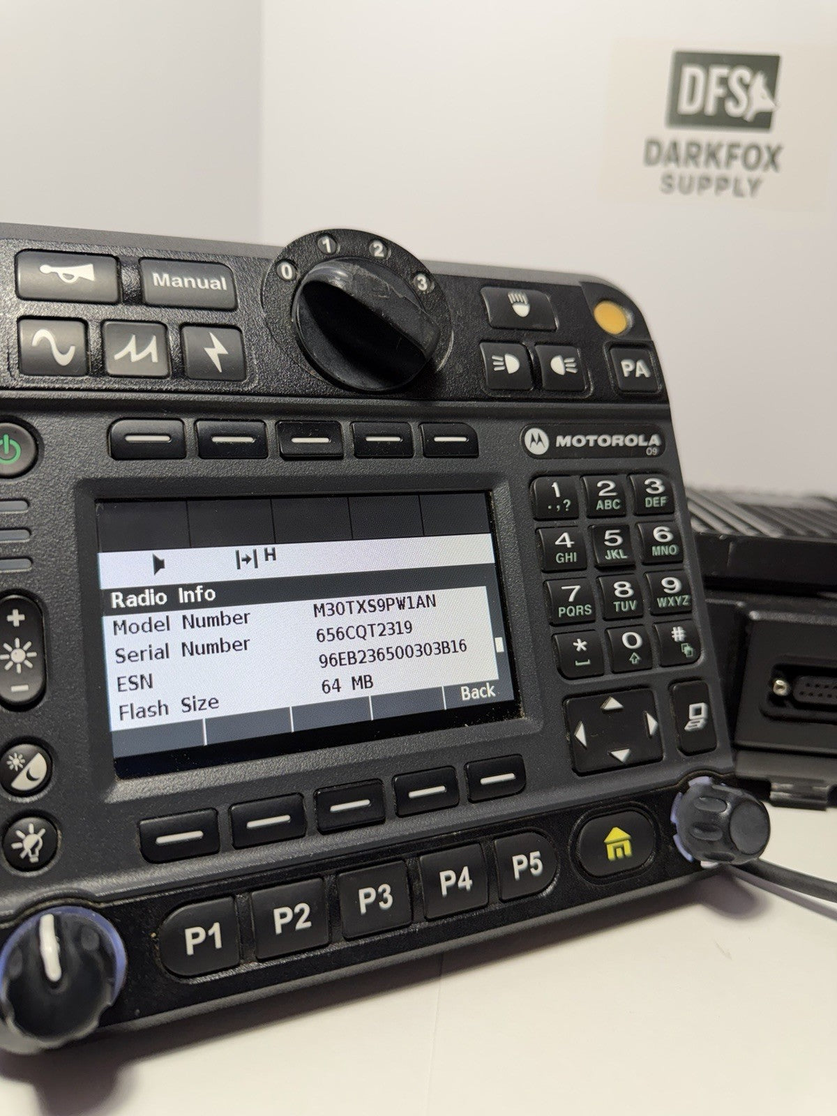 Motorola APX 7500 HP VHF/7-800MHz Dual Band Radio O9 Head, With AES