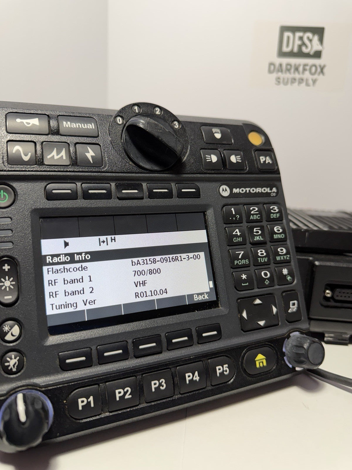 Motorola APX 7500 HP VHF/7-800MHz Dual Band Radio O9 Head, With AES