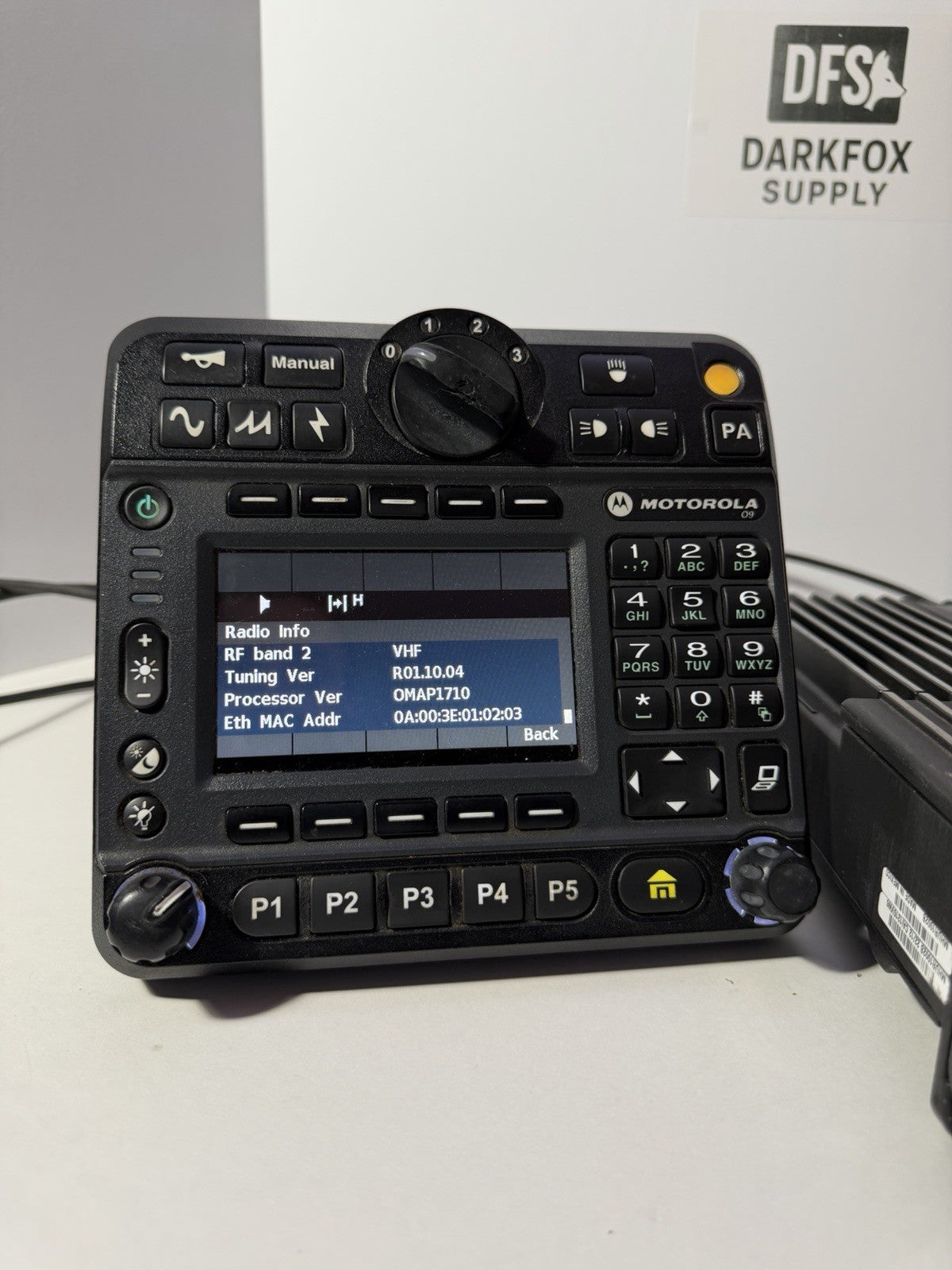 Motorola APX 7500 HP VHF/7-800MHz Dual Band Radio O9 Head, With AES