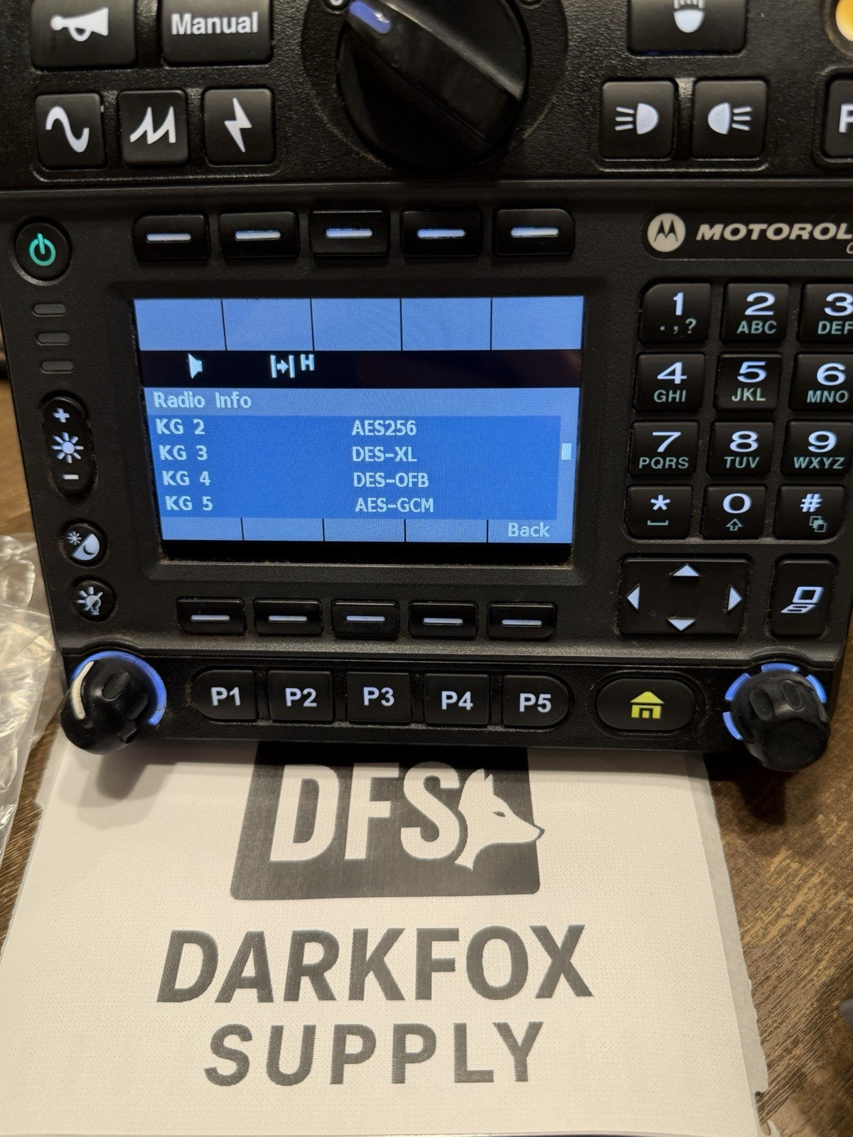 Motorola APX 7500 HP VHF/7-800MHz Dual Band Radio O9 Head Kit With AES