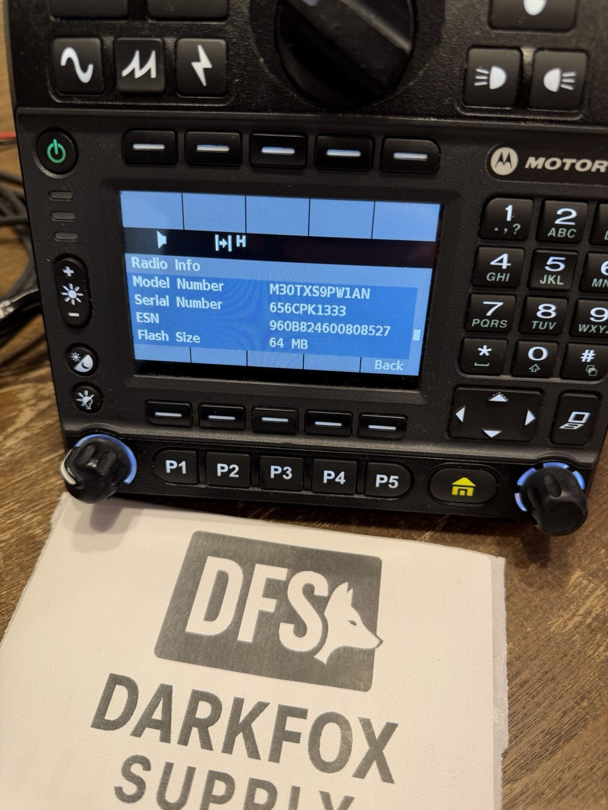 Motorola APX 7500 HP VHF/7-800MHz Dual Band Radio O9 Head, With AES