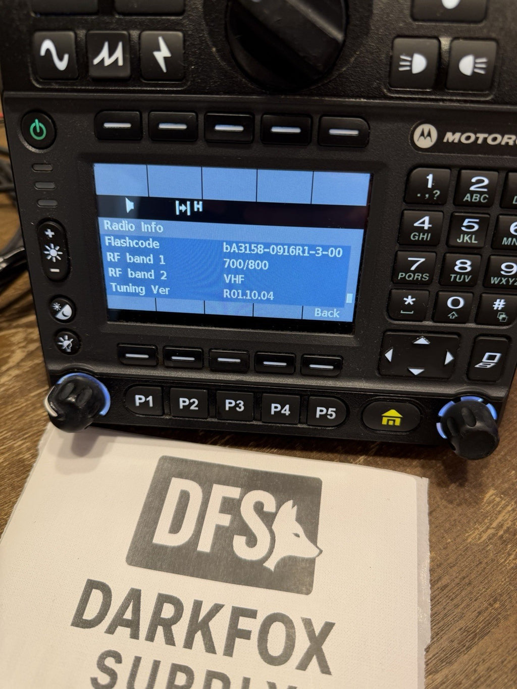 Motorola APX 7500 HP VHF/7-800MHz Dual Band Radio O9 Head, With AES