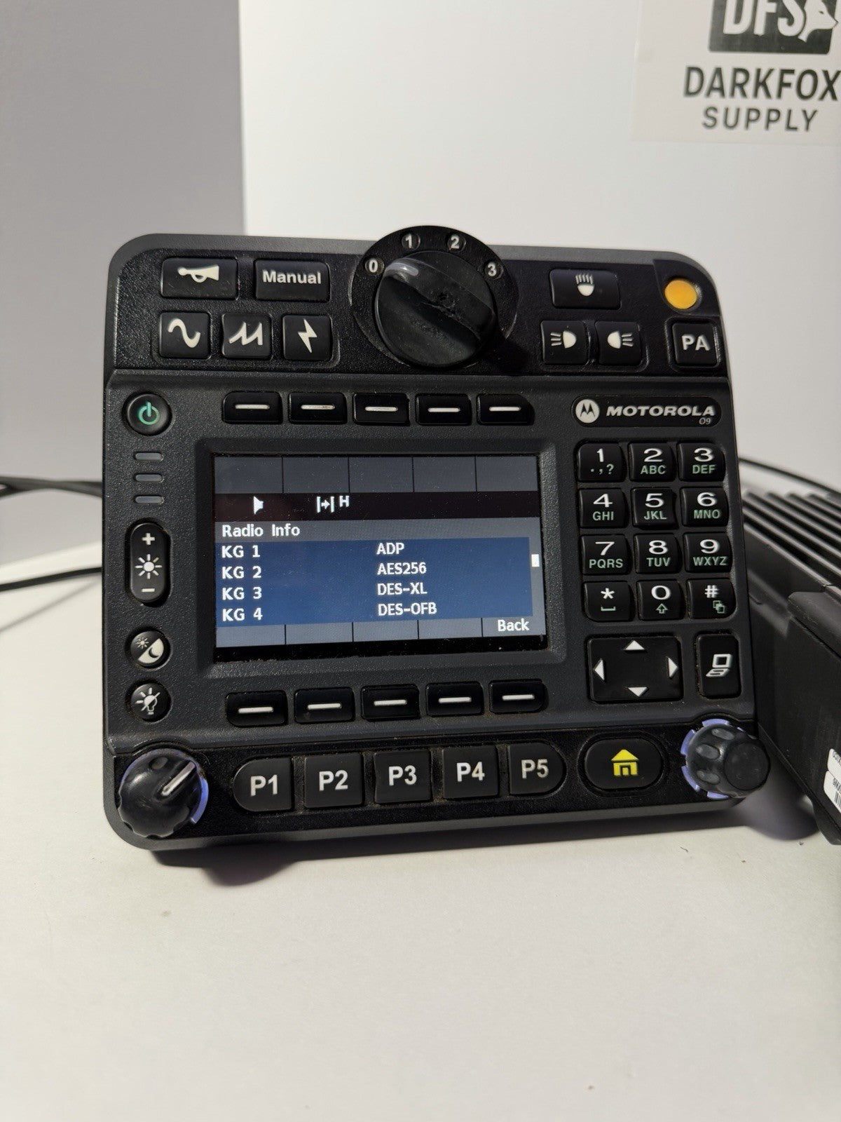 Motorola APX 7500 HP VHF/7-800MHz Dual Band Radio O9 Head, With AES