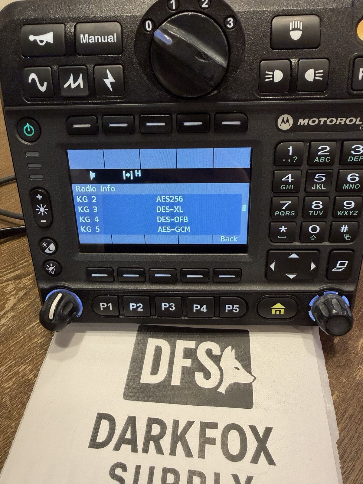 Motorola APX 7500 HP VHF/7-800MHz Dual Band Radio O9 Head Kit With AES